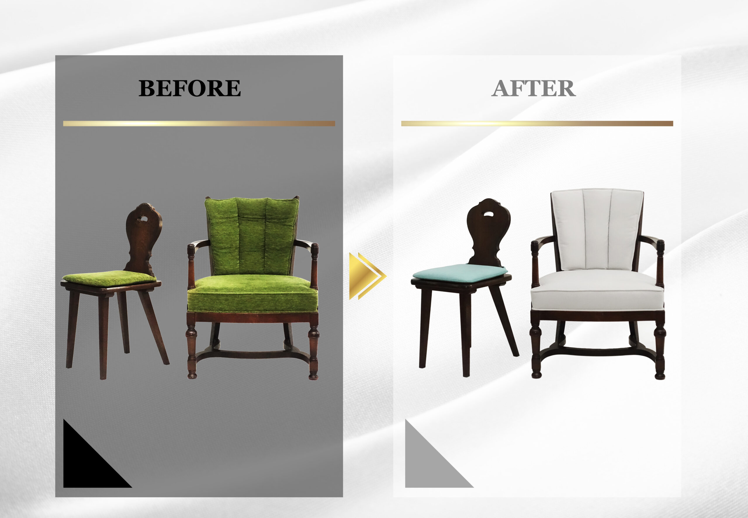 alt="アームチェア・小椅子張替え・塗装"